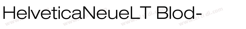 HelveticaNeueLT Blod字体转换